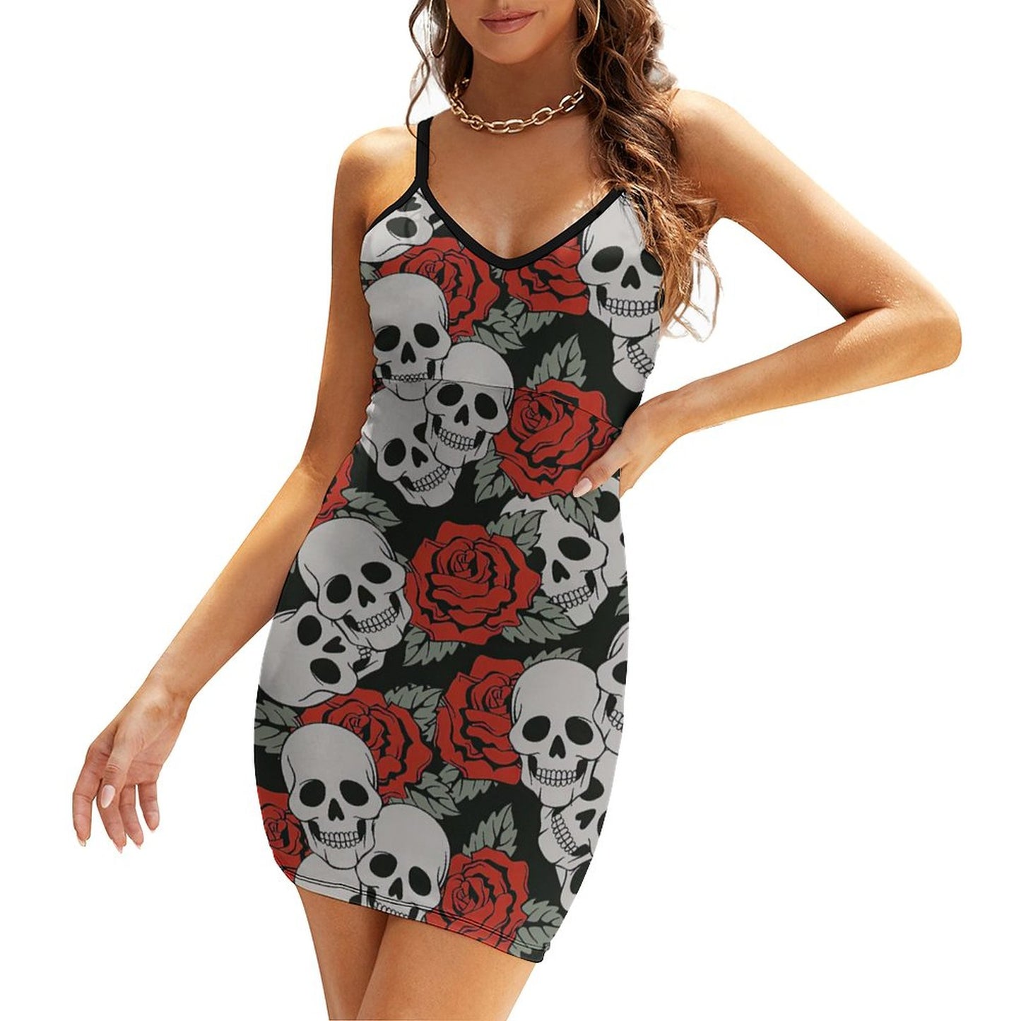 オリジナル ボディコン ミニドレス | 調整可能ストラップ＆高伸縮素材 | セクシーワンピ