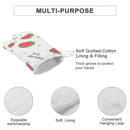 オリジナル 鍋つかみ オーブンミトン | 耐熱・厚手・ロング丈 | 写真入りキッチングッズ作成