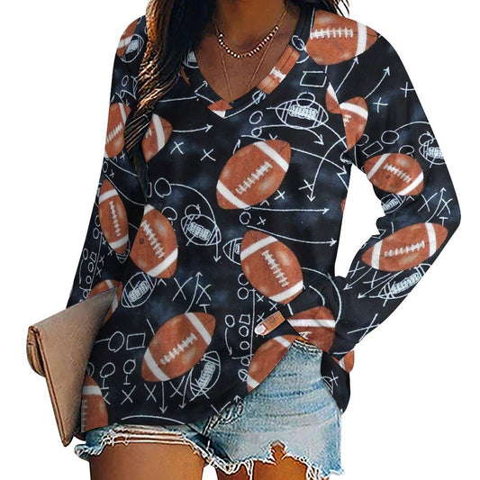 【シワにならない】ダブルVネック長袖Tシャツ｜旅行・体型カバーに (S-5XL)