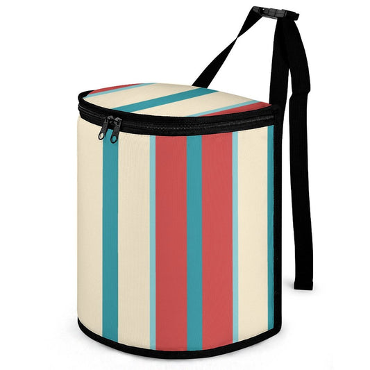 Car Garbage Storage Bag Striped Red And Blue Blouse for Women Style One Size