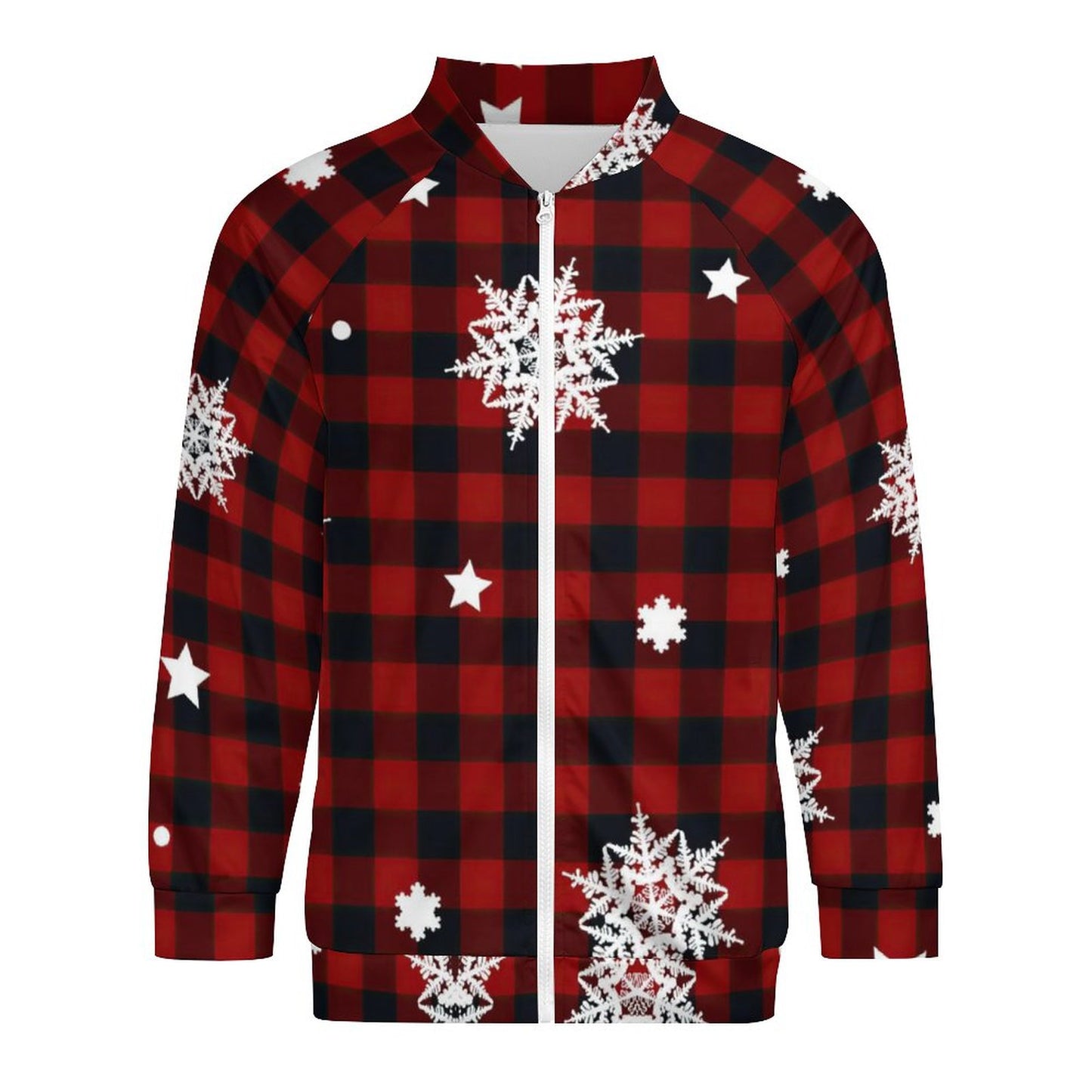 スマートボンバーJKT | ラグラン袖ジップ衛衣 | 伸縮ストレッチ＆全面プリント