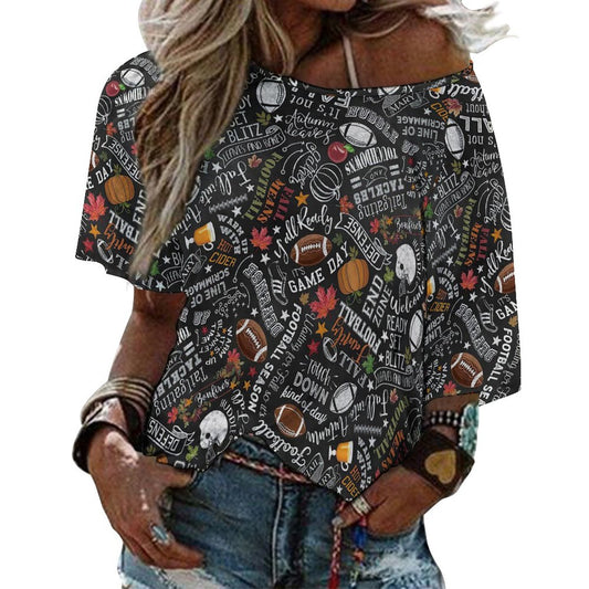 体型カバー＆華奢見せ｜オリジナル・ドルマンスリーブTシャツ｜Sサイズでも胸囲110cm