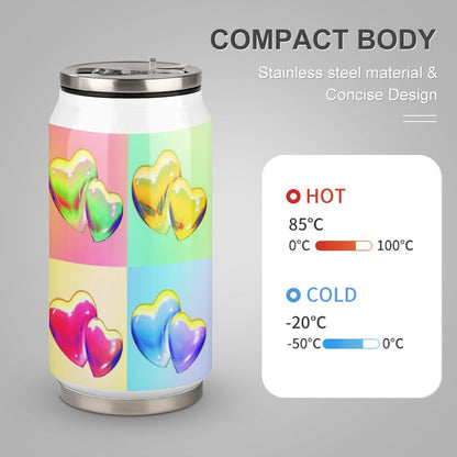【保温保冷】カスタムできる蓋付きステンレスタンブラー｜ストロー付き・オリジナル