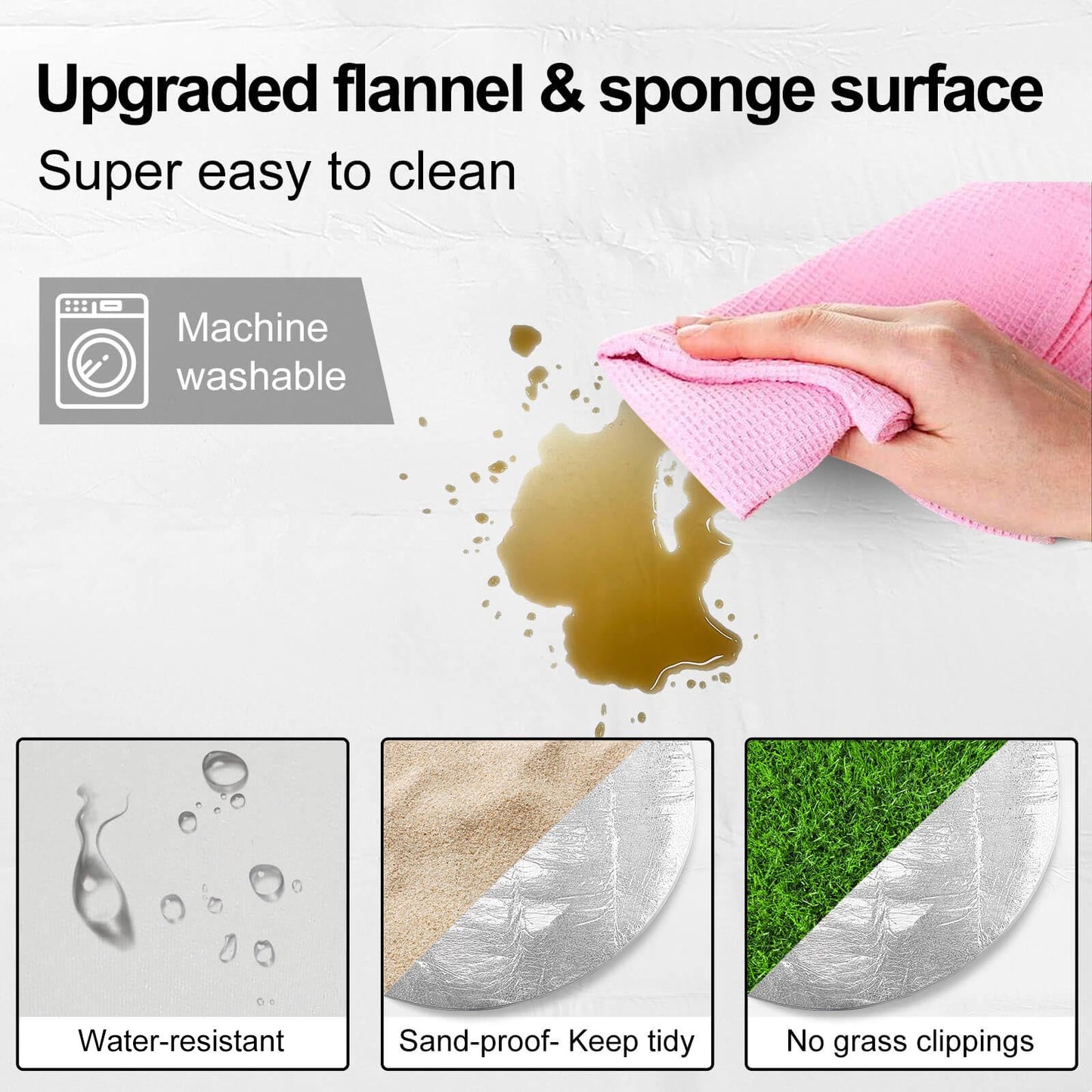 “外で、ごろ寝”が最高に。ふかふか円形ピクニックマット｜写真でオリジナル作成