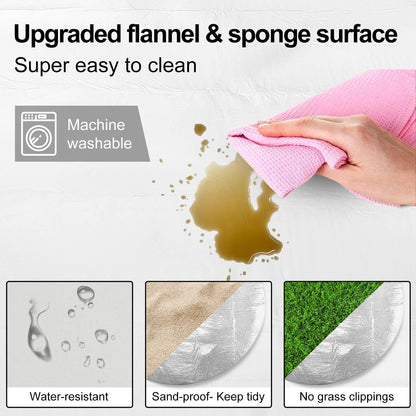 “外で、ごろ寝”が最高に。ふかふか円形ピクニックマット｜写真でオリジナル作成