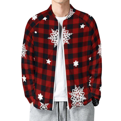 スマートボンバーJKT | ラグラン袖ジップ衛衣 | 伸縮ストレッチ＆全面プリント