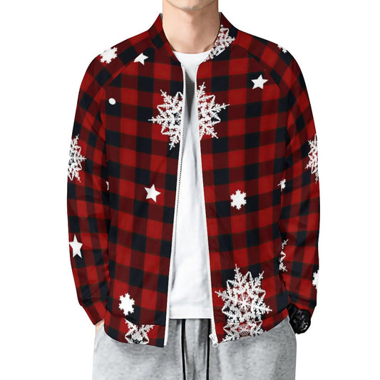 スマートボンバーJKT | ラグラン袖ジップ衛衣 | 伸縮ストレッチ＆全面プリント