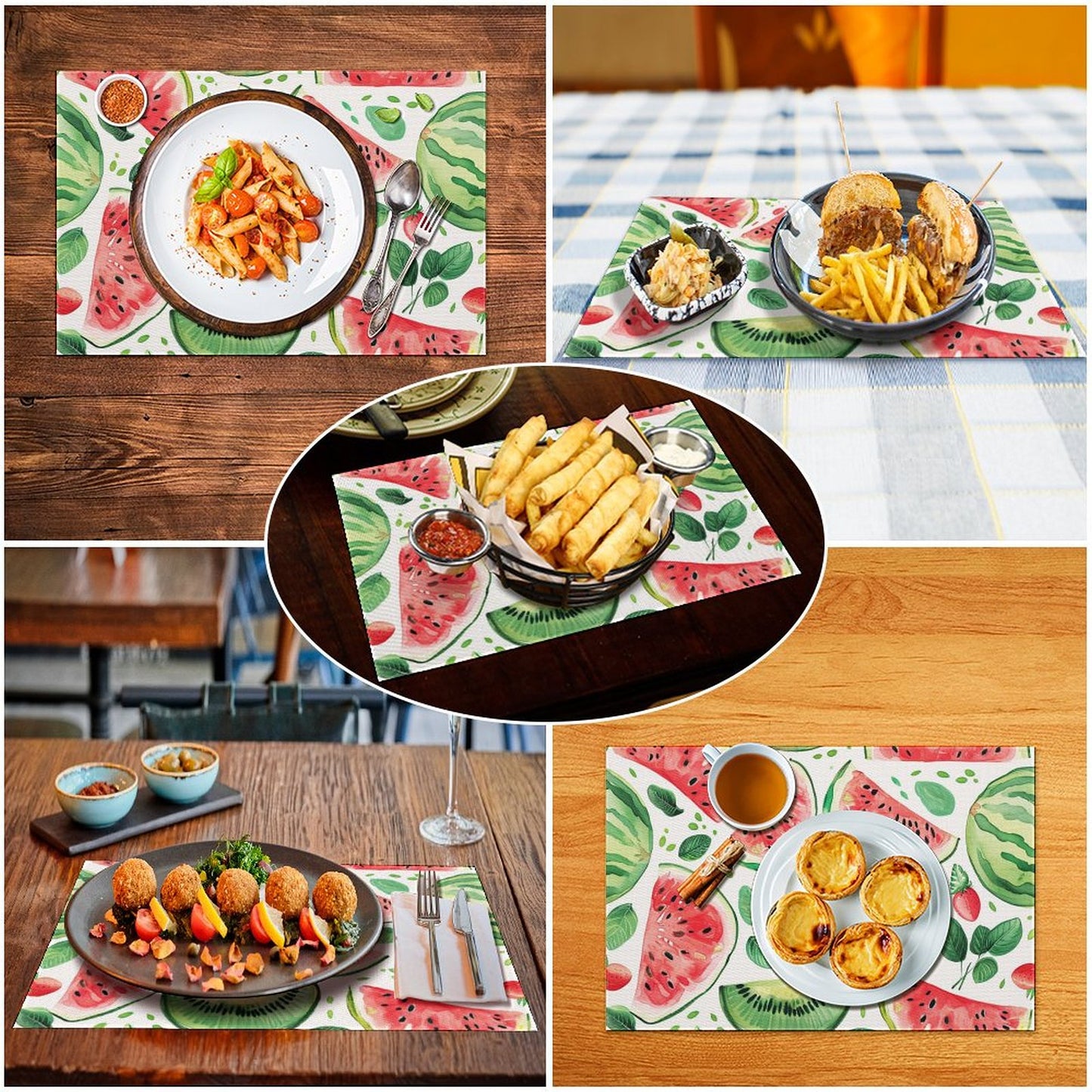 【選べる枚数】モダンな食卓に。写真で創る、洗えるPVCランチョンマット