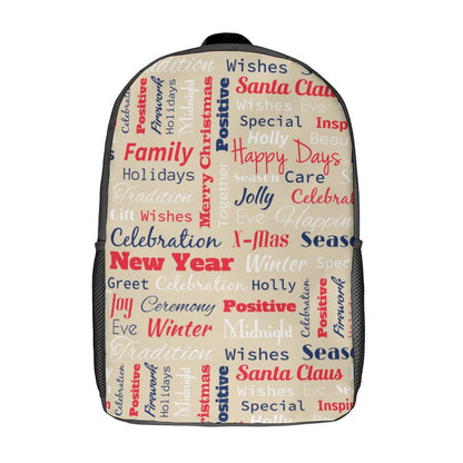 17インチ 頑丈リュック | 600D強化ポリエステル・大容量 | 通学・アウトドア用バックパック