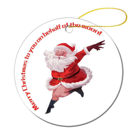【両面プリント】オリジナル陶器オーナメント | 写真でクリスマス飾り | ギフトに