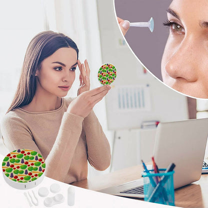 【鏡・備品完備】写真で作るおしゃれなコンタクトレンズケース｜旅行用・プレゼントに