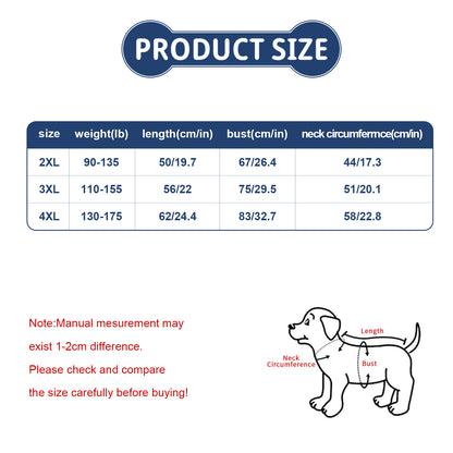 大型犬 猫 カスタムフーディ 2XL-4XL 写真プリント対応 中型 大型ペット服