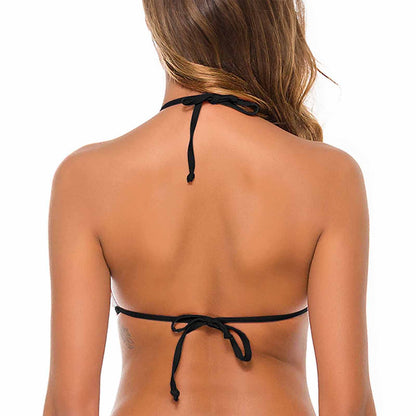 【単品】デコルテを美しく見せる、Vネック・ビキニトップ｜サイズ調整自由自在