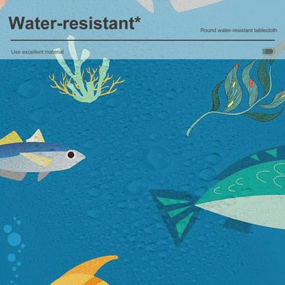 【食卓が、アートになる】写真で作るオリジナル円形テーブルクロス｜パーティーに