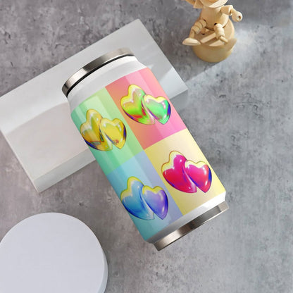 【保温保冷】カスタムできる蓋付きステンレスタンブラー｜ストロー付き・オリジナル