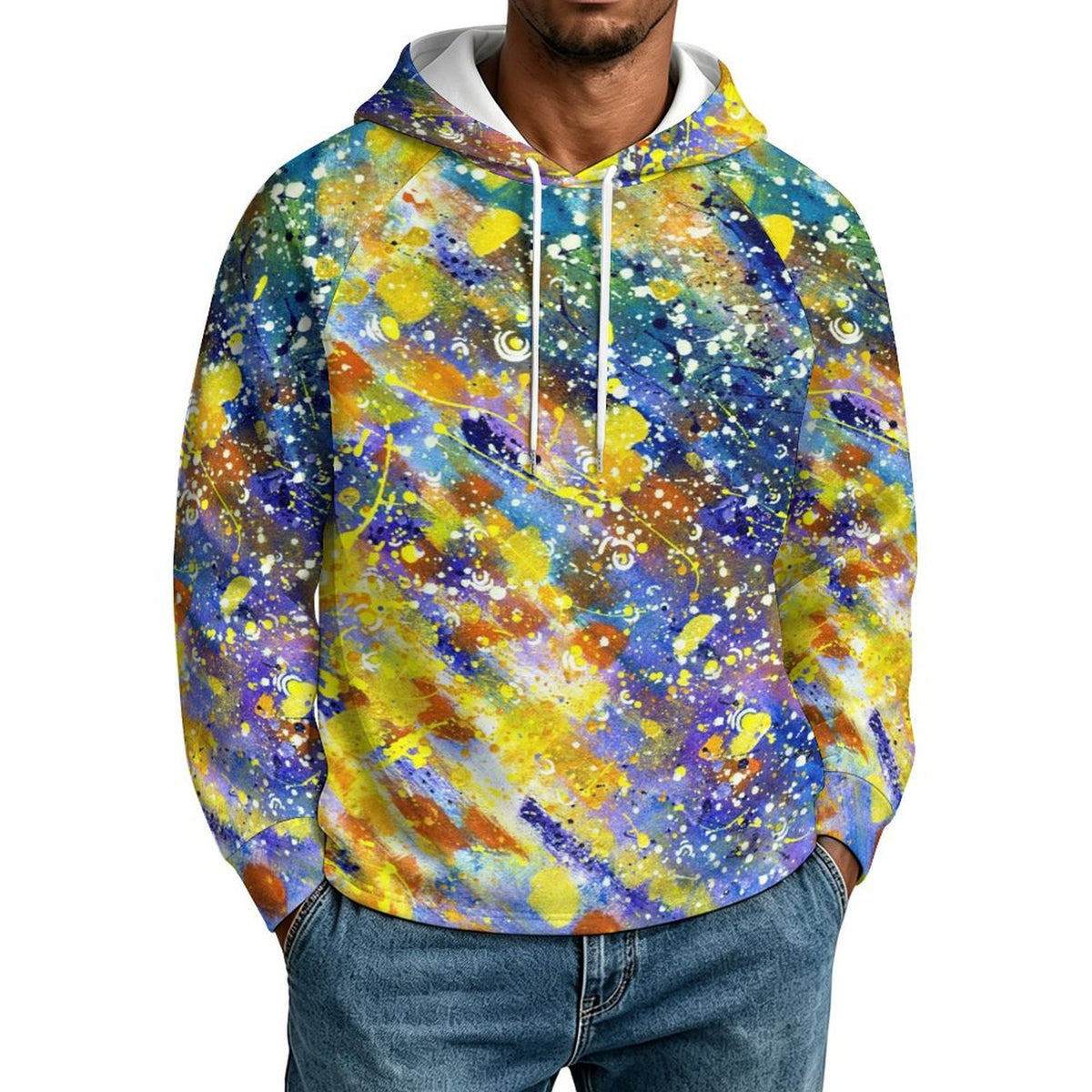 メンズ ラグランスリーブ プルオーバー パーカー オリジナルプリント対応 XS-5XL