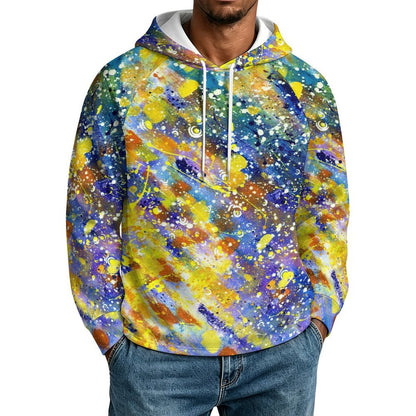 メンズ ラグランスリーブ プルオーバー パーカー オリジナルプリント対応 XS-5XL
