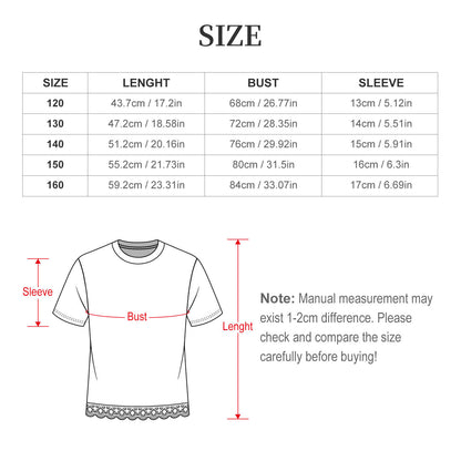 キッズ フリル裾 半袖Tシャツ（熱転写カスタムプリント対応）