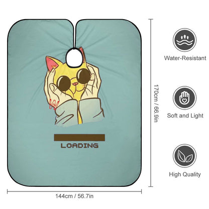 【サロンの“顔”を創る】ロゴで名入れ、オリジナル理容ケープ｜自宅用にも