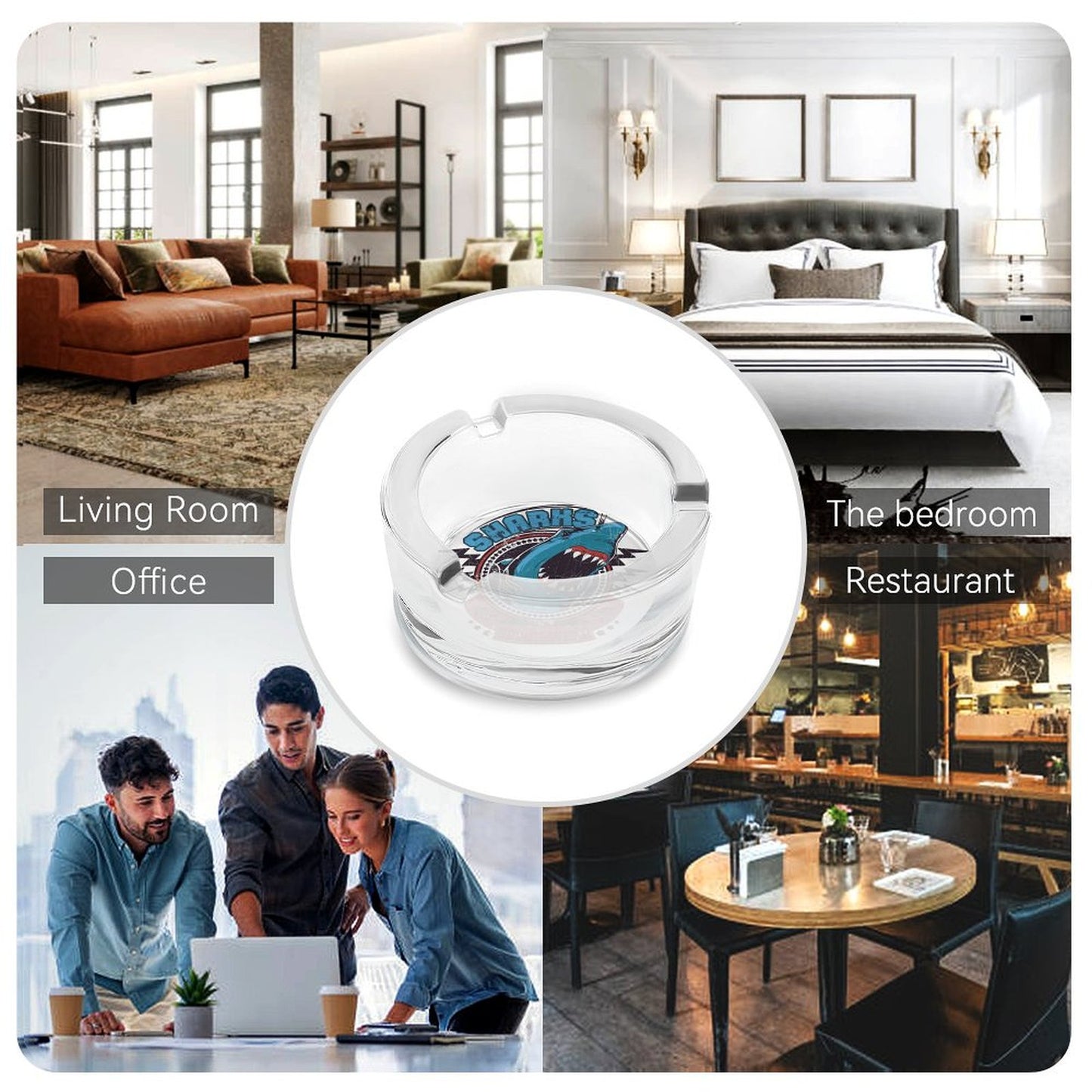 【写真・名入れ】空間を彩るオリジナルガラス灰皿｜おしゃれなインテリアギフトに