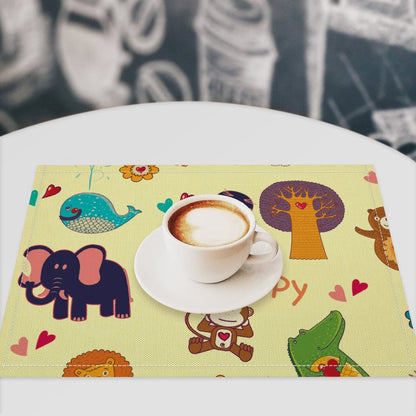 【一枚の、アートな時間】リネン素材で作る、オリジナルランチョンマット