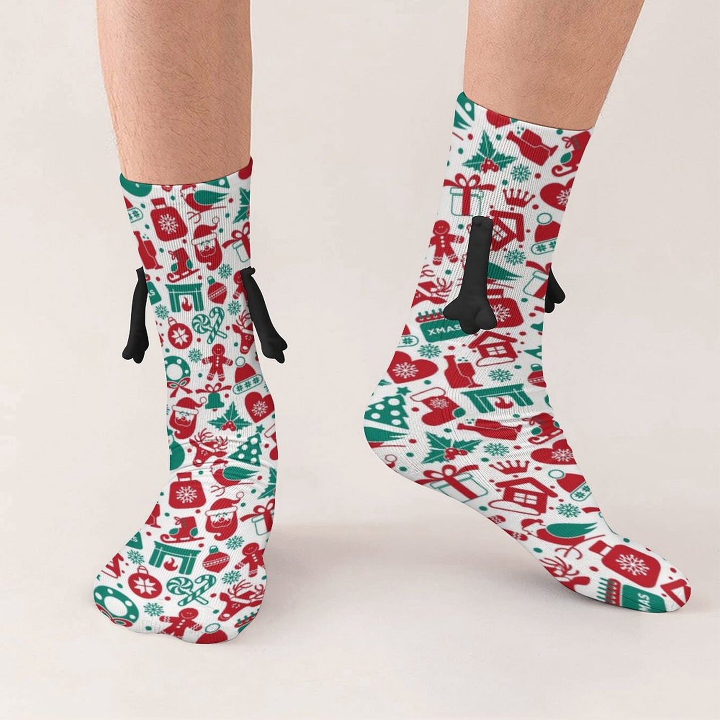 【SNSで話題！】磁石でくっつく手繋ぎ靴下｜写真で贈るオリジナルペアプレゼント