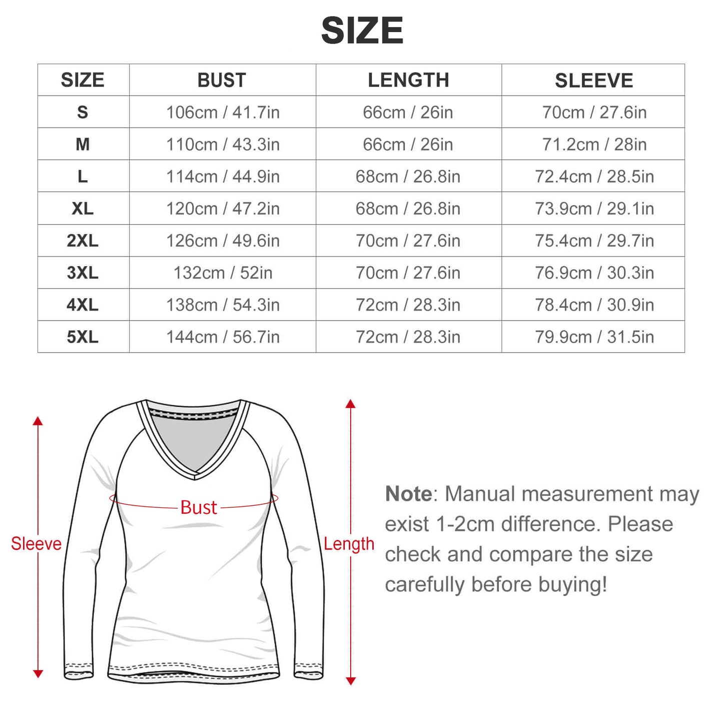 【シワにならない】ダブルVネック長袖Tシャツ｜旅行・体型カバーに (S-5XL)