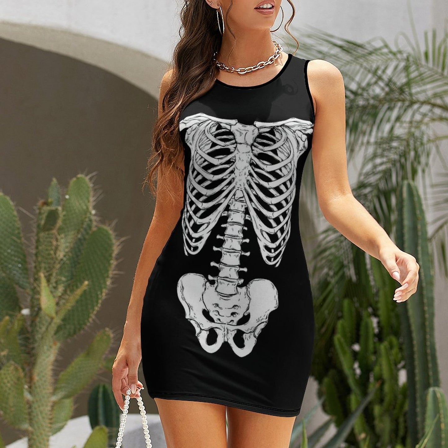 オリジナル ミルクシルク ワンピース | 接触冷感＆なめらか肌触り | タンクワンピ