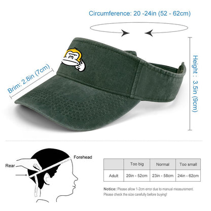 【髪型を崩さない】ポニーテールでもOK！デニムサンバイザー｜UVカット＆蒸れない