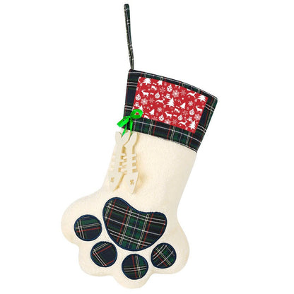 【ふわふわフリース付き】ペットの写真で作る高級クリスマスストッキング｜犬・猫用