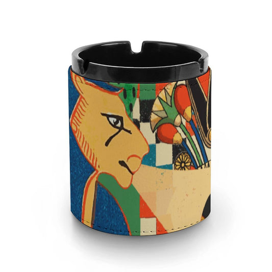 【書斎の品格】名入れ・写真で創るオリジナルレザー灰皿｜上質な大人のギフト