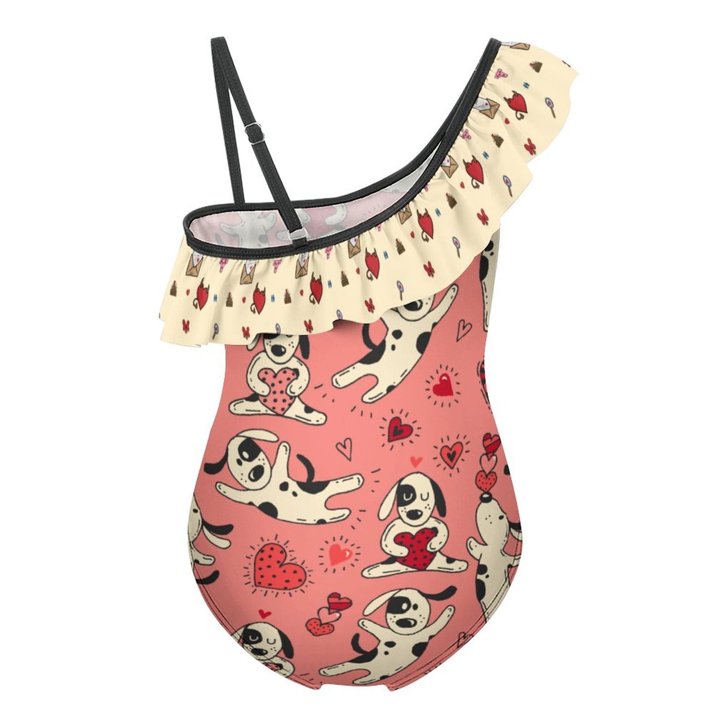 【名前も入れられる】キッズ水着 女の子｜フリルが可愛いワンピース｜オリジナルデザイン