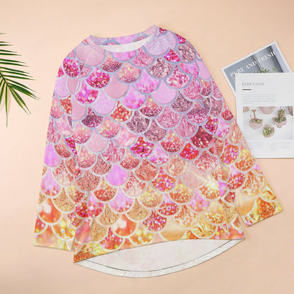 オリジナル 配色 ロングTシャツ | お尻が隠れるチュニック丈 | レギンスコーデ