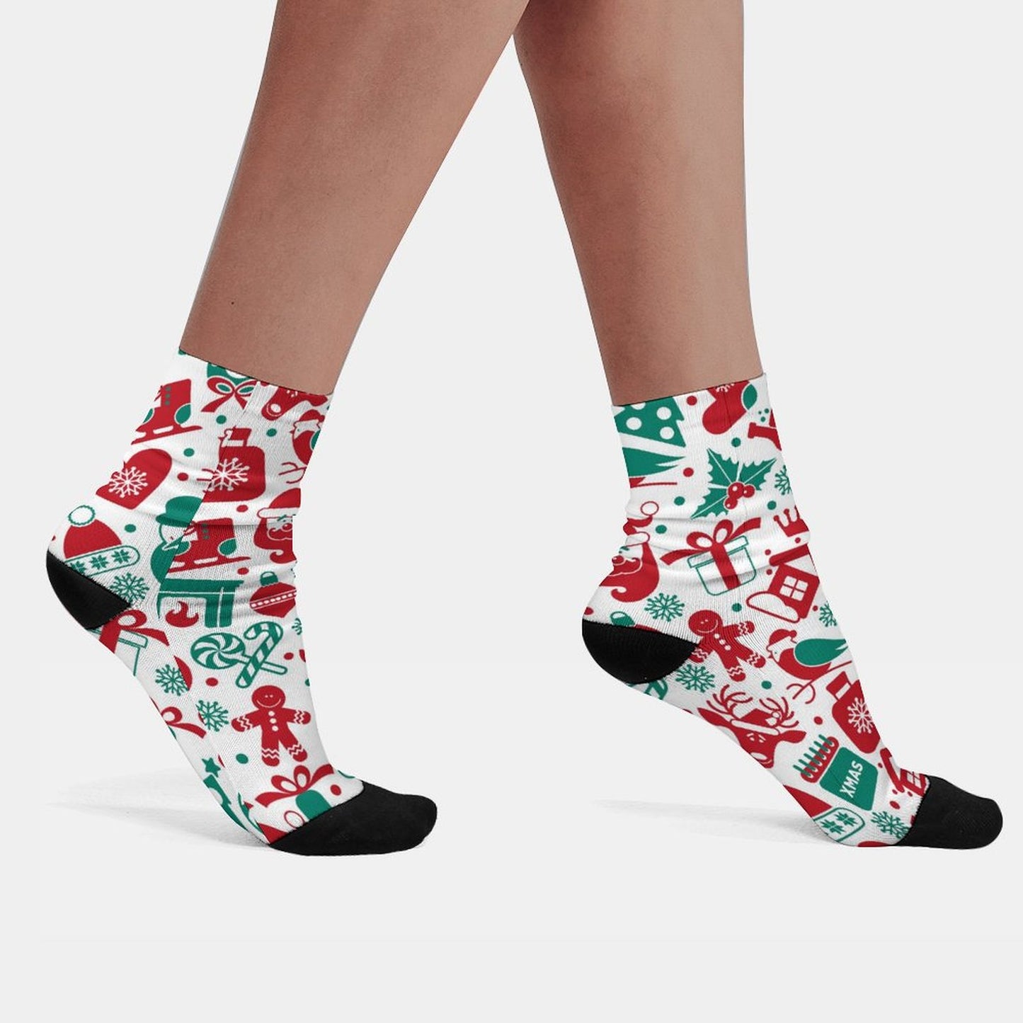 【選べる3サイズ】デザインが際立つフレーム付きカスタムソックス｜おしゃれなオリジナル靴下作成