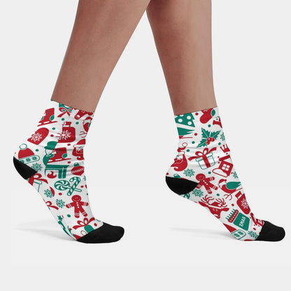 【選べる3サイズ】デザインが際立つフレーム付きカスタムソックス｜おしゃれなオリジナル靴下作成