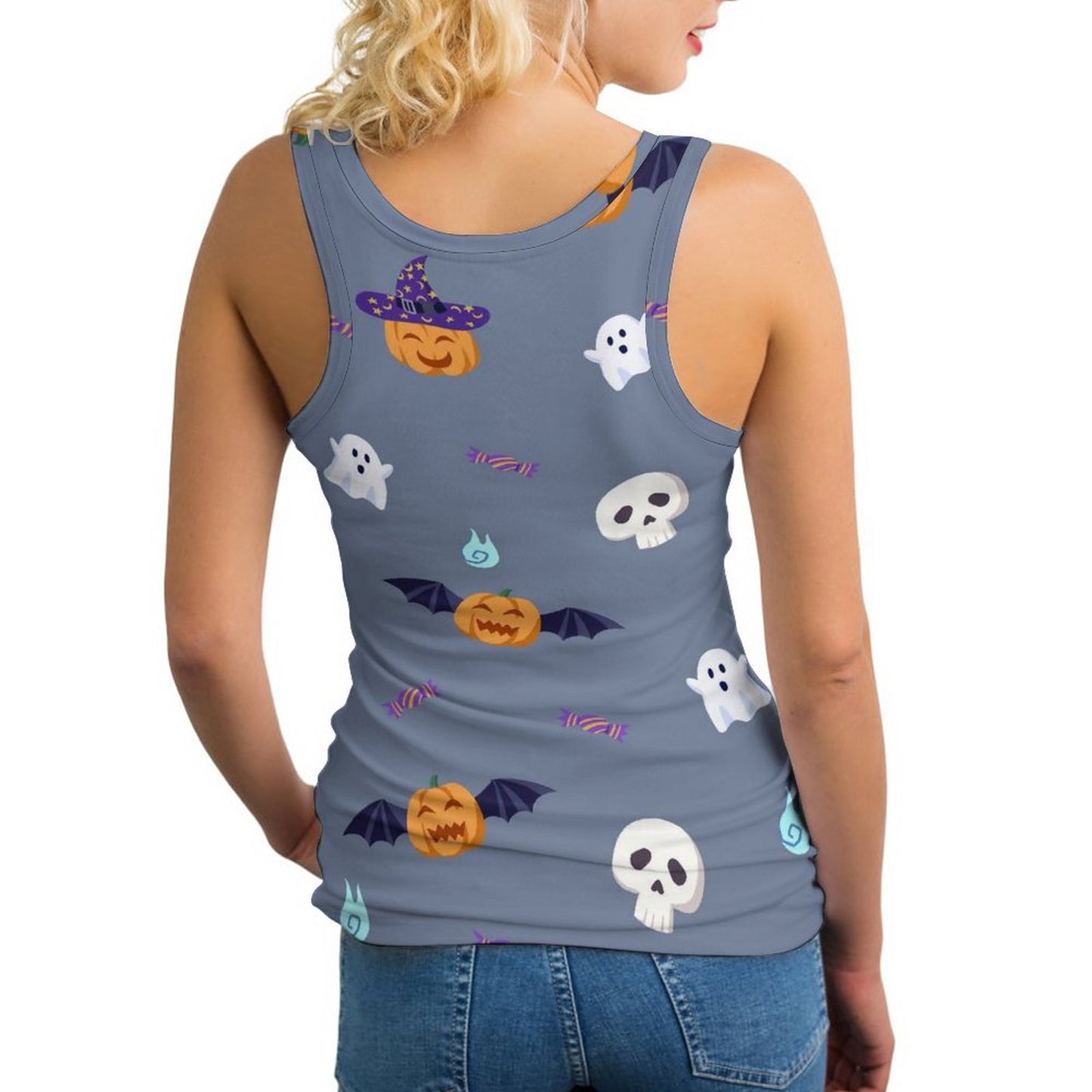 カスタム スポーツタンクトップ | 滑らかミルクシルク素材 | ヨガ・ジム用