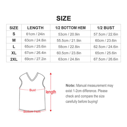 Vネック ニットベスト | レディース オーバーサイズ・レイヤード | S-2XL