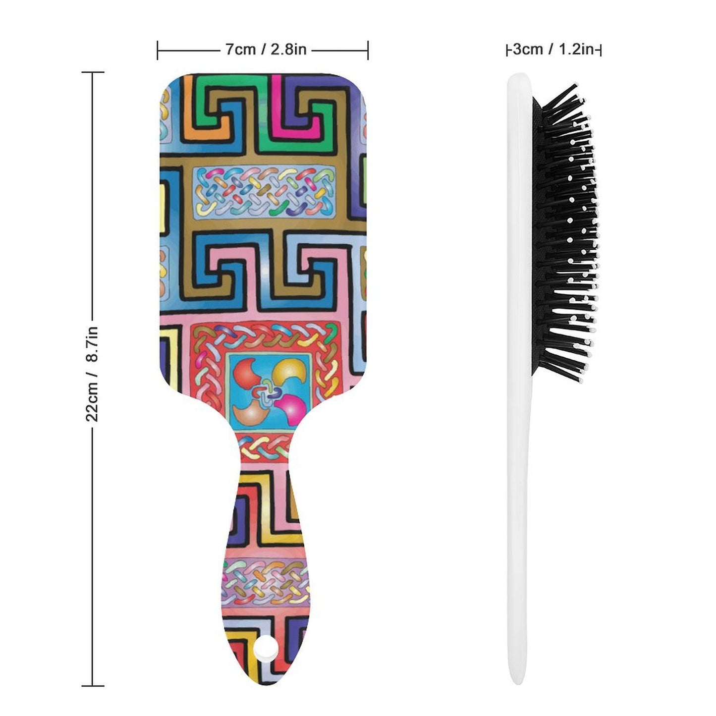 【頭皮マッサージ】カスタム パドルブラシ | エアクッション＆ナイロンピン | オリジナル ヘアケアギフト