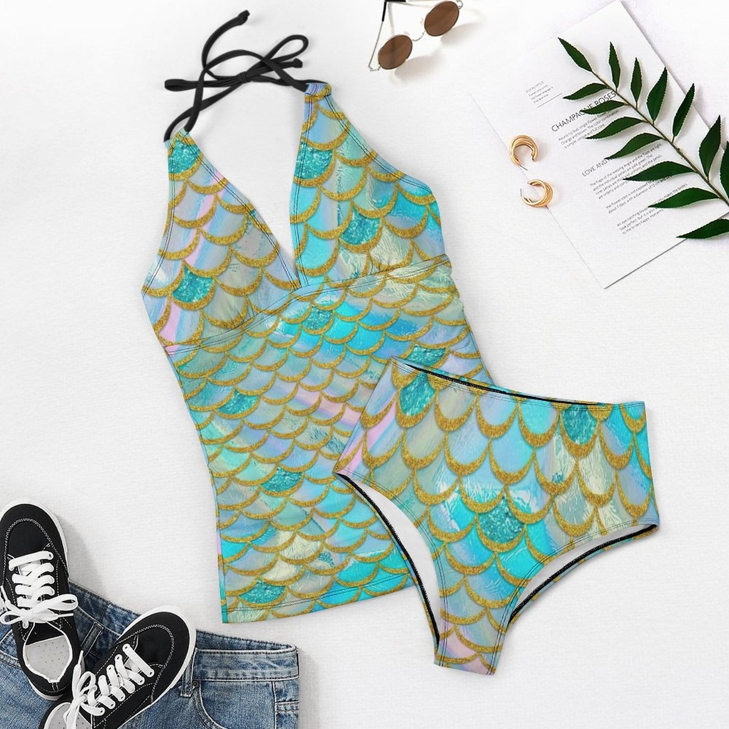 オリジナル タンキニ 水着 | ルーズフィット＆体型カバー | セパレート水着