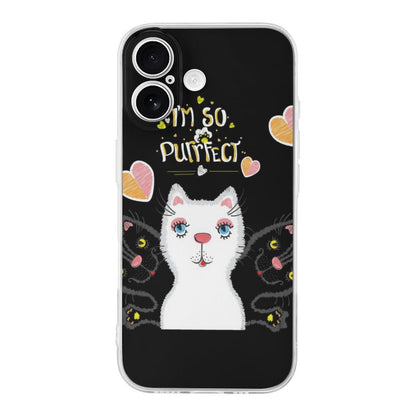 Mobile Phone Case for Apple IPhone 18 Cat, Heart, Elegance