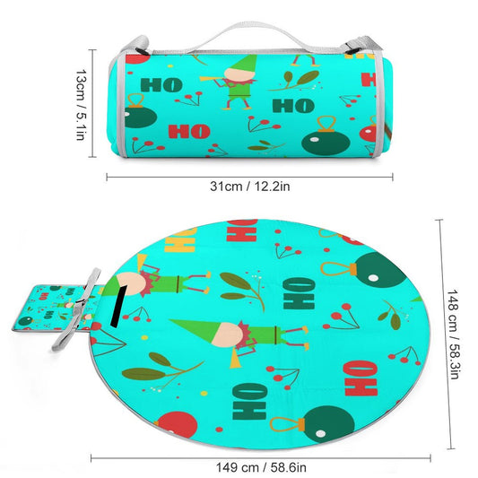 “外で、ごろ寝”が最高に。ふかふか円形ピクニックマット｜写真でオリジナル作成