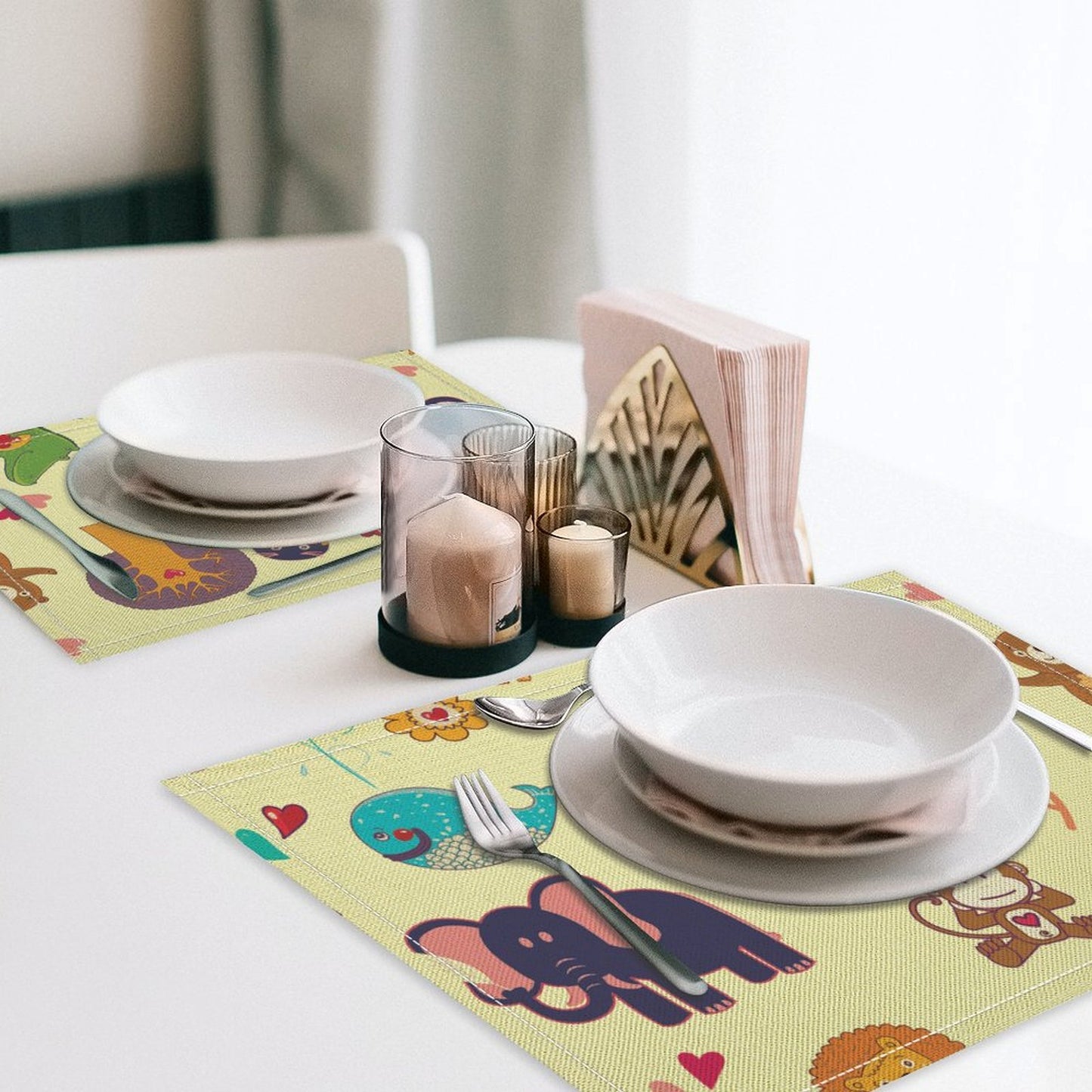 【一枚の、アートな時間】リネン素材で作る、オリジナルランチョンマット