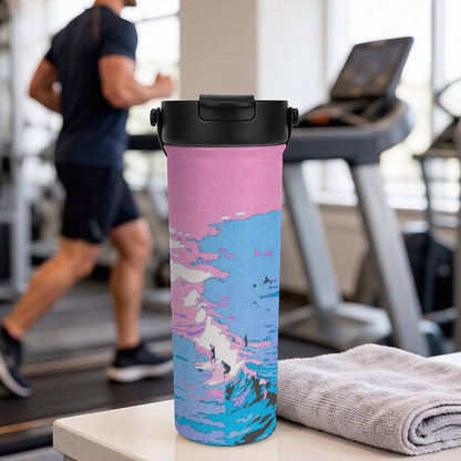 茶こし付きタンブラー 590ml 名入れ対応 二重構造ステンレス製