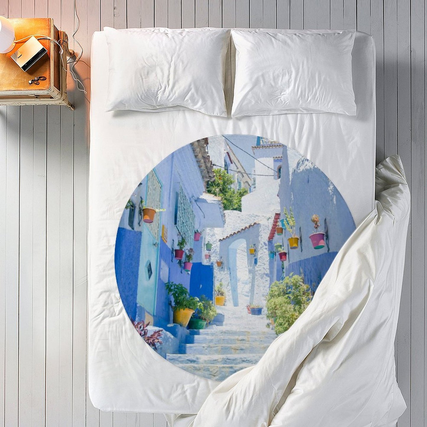 【円い聖域を描く】写真で作るオリジナルラウンドブランケット｜ピクニックにも