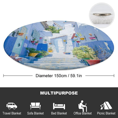 【円い聖域を描く】写真で作るオリジナルラウンドブランケット｜ピクニックにも