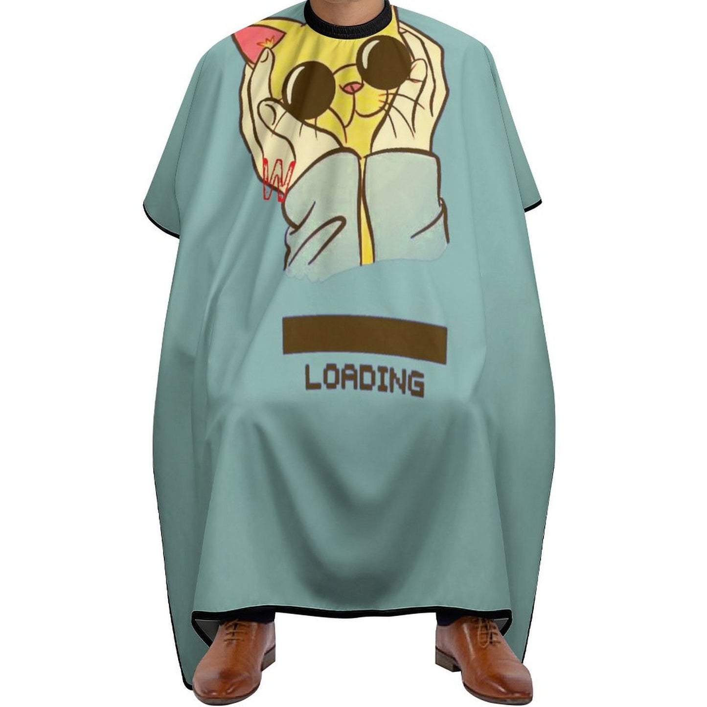 【サロンの“顔”を創る】ロゴで名入れ、オリジナル理容ケープ｜自宅用にも