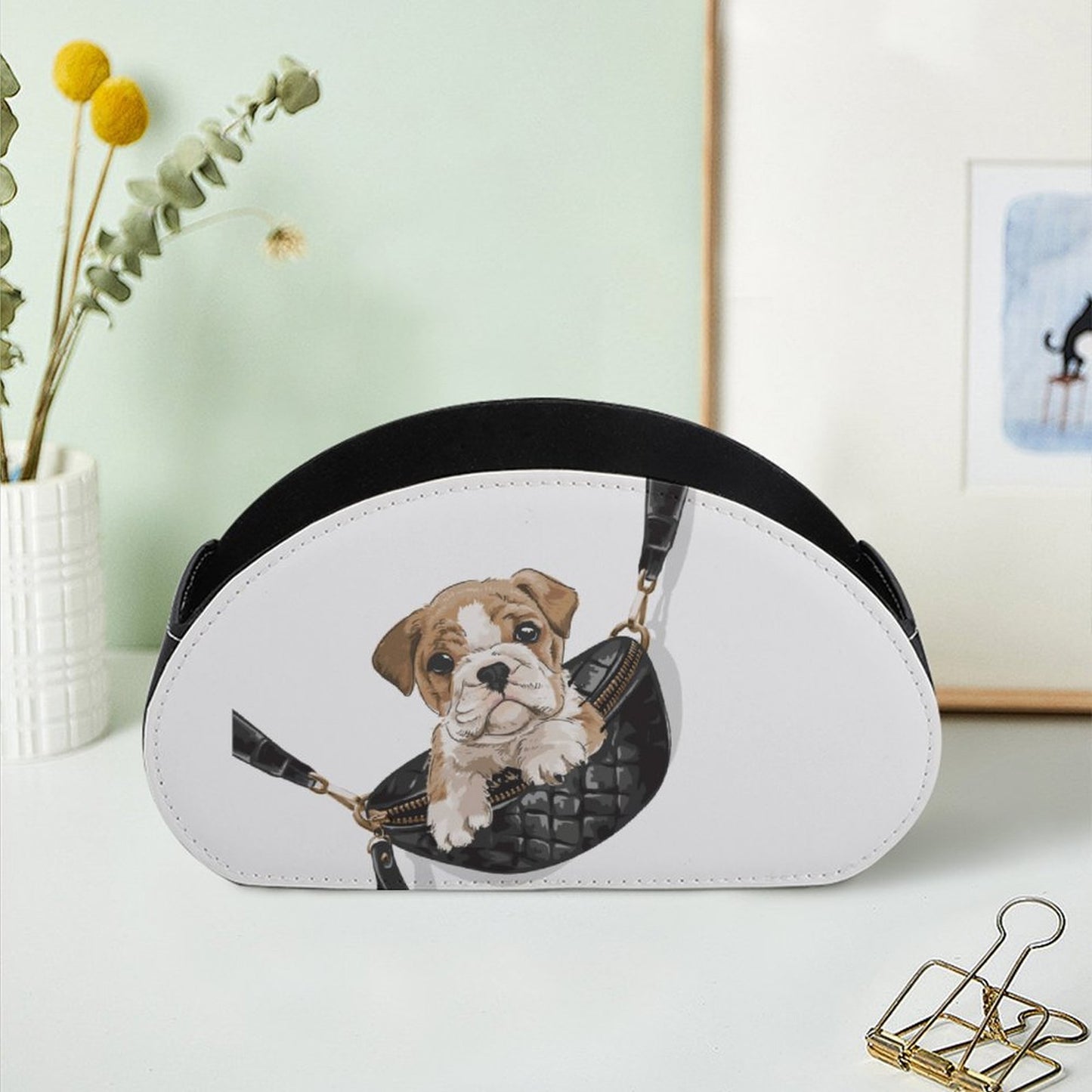 【レザー製】写真で作るオリジナルリモコンラック｜おしゃれな卓上収納・小物入れ