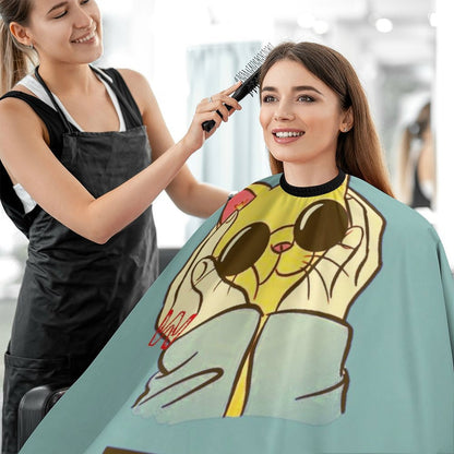 【サロンの“顔”を創る】ロゴで名入れ、オリジナル理容ケープ｜自宅用にも
