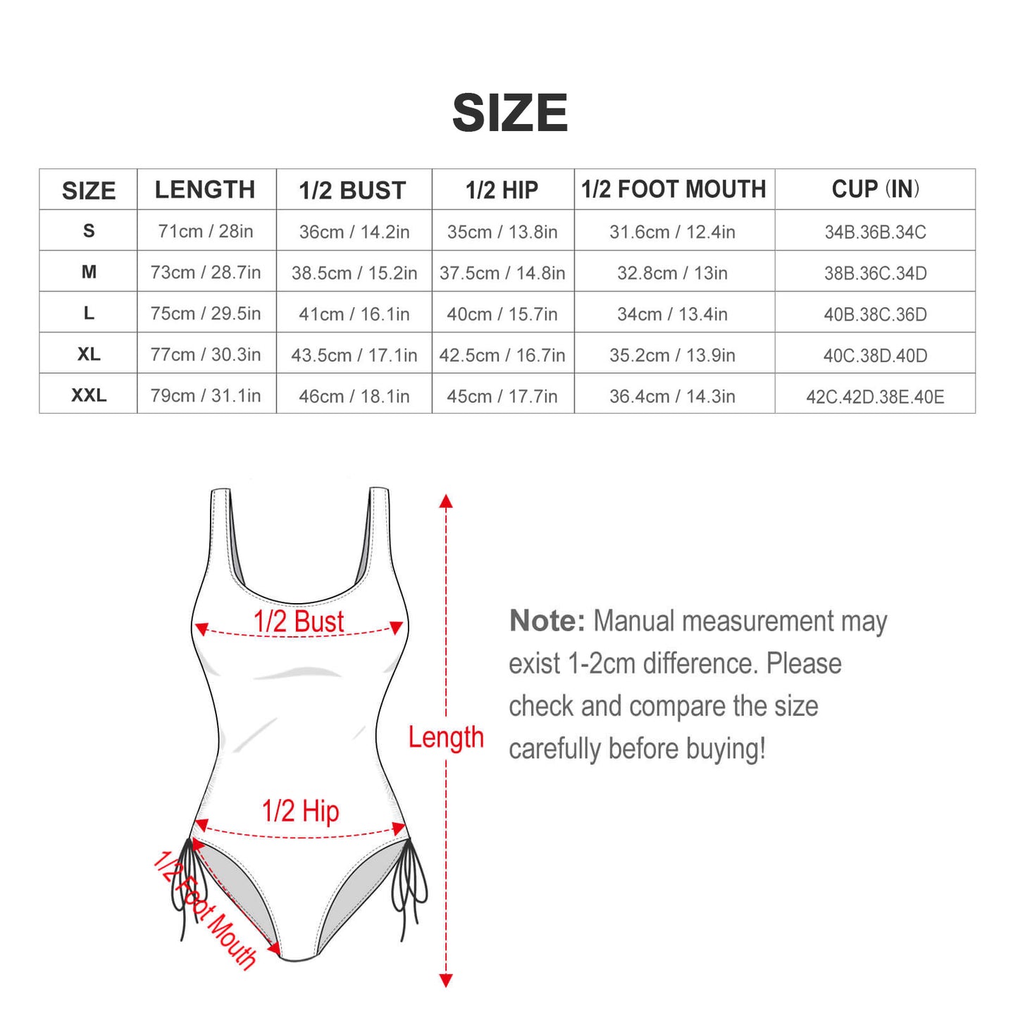 調節可能ストラップ付きワンピース水着 | 取り外しパッド・体型カバー | カスタムプリント対応