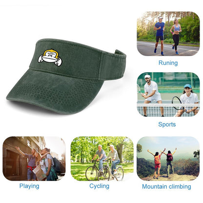 【髪型を崩さない】ポニーテールでもOK！デニムサンバイザー｜UVカット＆蒸れない